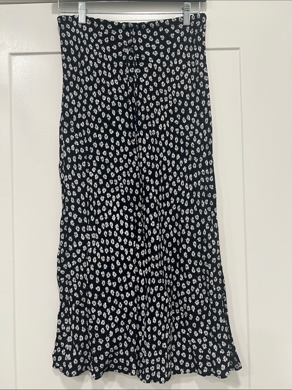 Madewell drawstring midi slip skirt in sweet floral print size 6 - Picture 3 of 9